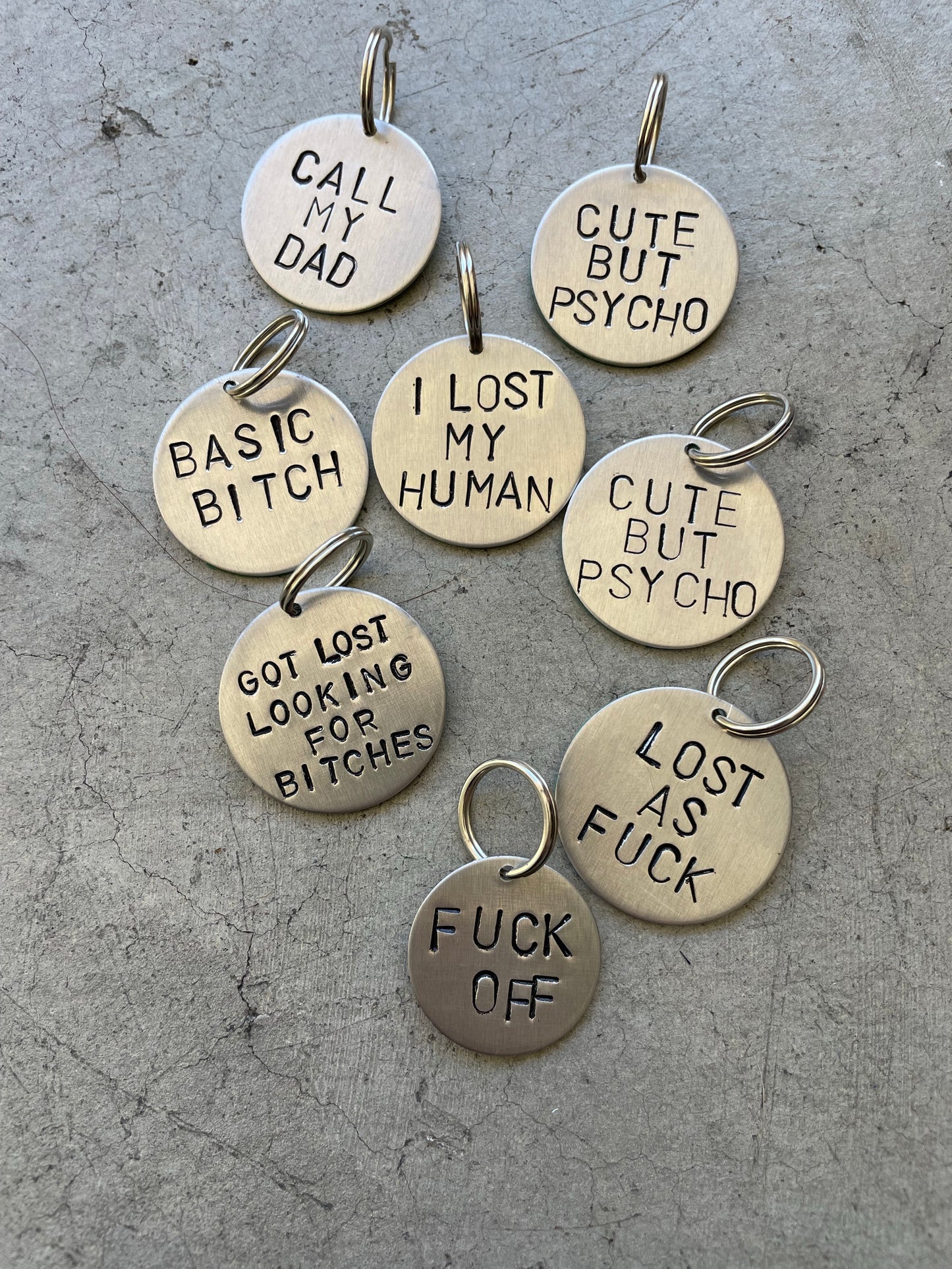 Hand Stamped Dog Tags