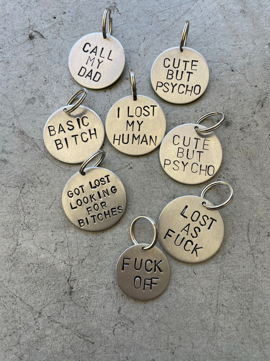 Hand Stamped Dog Tags